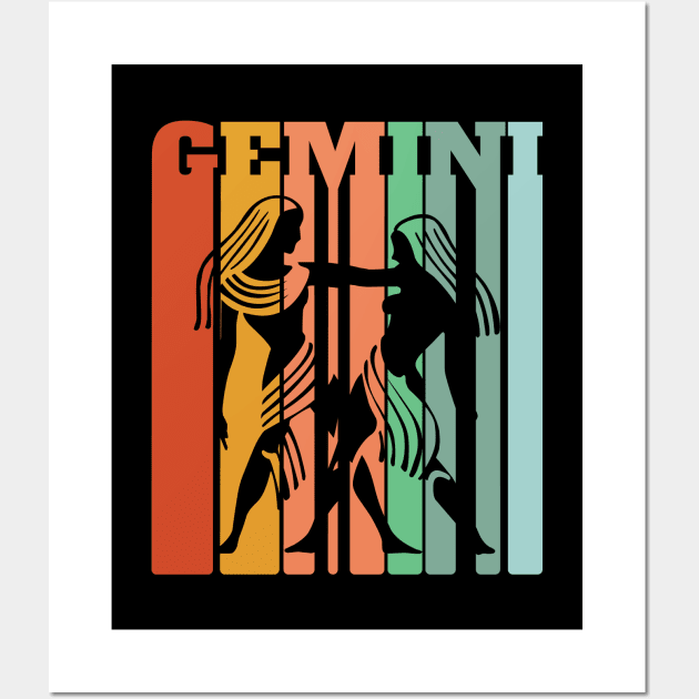 Gemini - Gemini Zodiac Birthday Wall Art by Kudostees